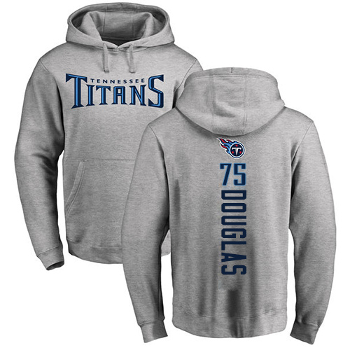 Tennessee Titans Men Ash Jamil Douglas Backer NFL Football #75 Pullover Hoodie Sweatshirts->youth nfl jersey->Youth Jersey